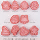 10Pcs/set Mini Cartoon Christmas Cookie Embosser Stamp Butter Cookie Cutter Fondant Cake Decorating Tools Party Baking Supplies