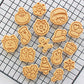 10Pcs/set Mini Cartoon Christmas Cookie Embosser Stamp Butter Cookie Cutter Fondant Cake Decorating Tools Party Baking Supplies