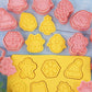 10Pcs/set Mini Cartoon Christmas Cookie Embosser Stamp Butter Cookie Cutter Fondant Cake Decorating Tools Party Baking Supplies