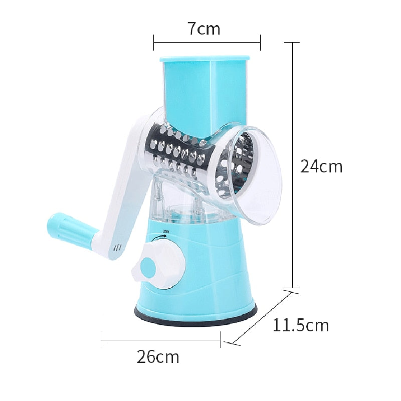 Manual Vegetable Cutter Slicer Kitchen Vegetable Chopper Round Slicer Graters Cheese Shredder