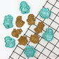 6Pc/set Christmas Cookie Embosser Mold Cartoon Santa Snowflake Pattern Cookie Cutter New Year Party Fondant Cake Decorating Tool