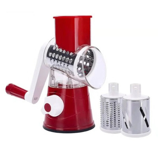 Manual Vegetable Cutter Slicer Kitchen Vegetable Chopper Round Slicer Graters Cheese Shredder